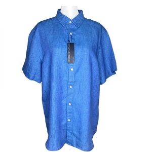 Banana Republic Men's Blue Casual Button Down Shirt Size L